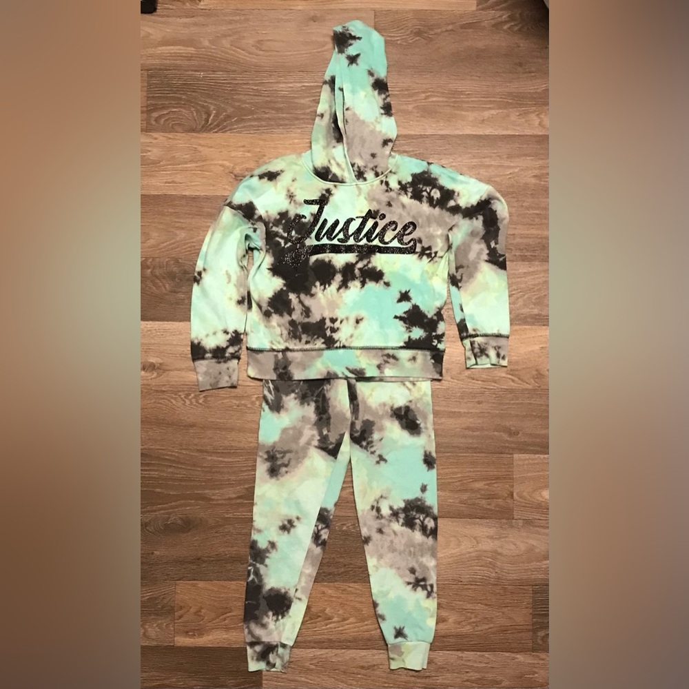 Justice girls shirt and pants set size S 7/8